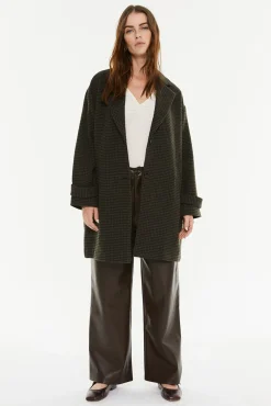 Mujer System Action Abrigos>Abrico cuadros