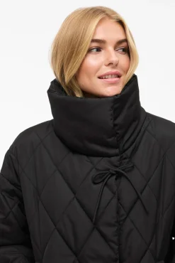 Mujer Vila Chaquetas|Plumíferos Y Acolchados>Abrigo acolchado cuello chimenea