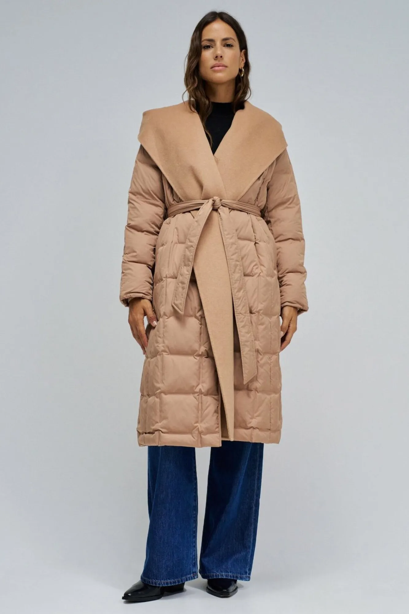 Mujer Salsa Jeans Plumíferos Y Acolchados|Abrigos>Abrigo acolchado largo