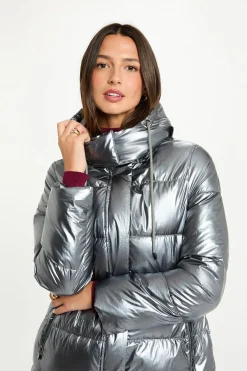 Mujer Morgan Plumíferos Y Acolchados|Abrigos>Abrigo acolchado largo brillante