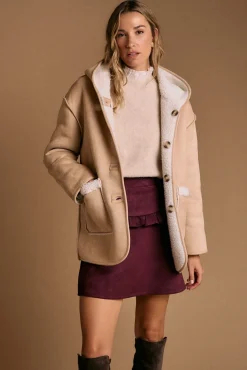 Mujer Polín Et Moi Chaquetas|Abrigos>Abrigo borrego Mariale