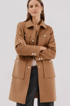 Mujer Cortefiel Abrigos>Abrigo botones dorados