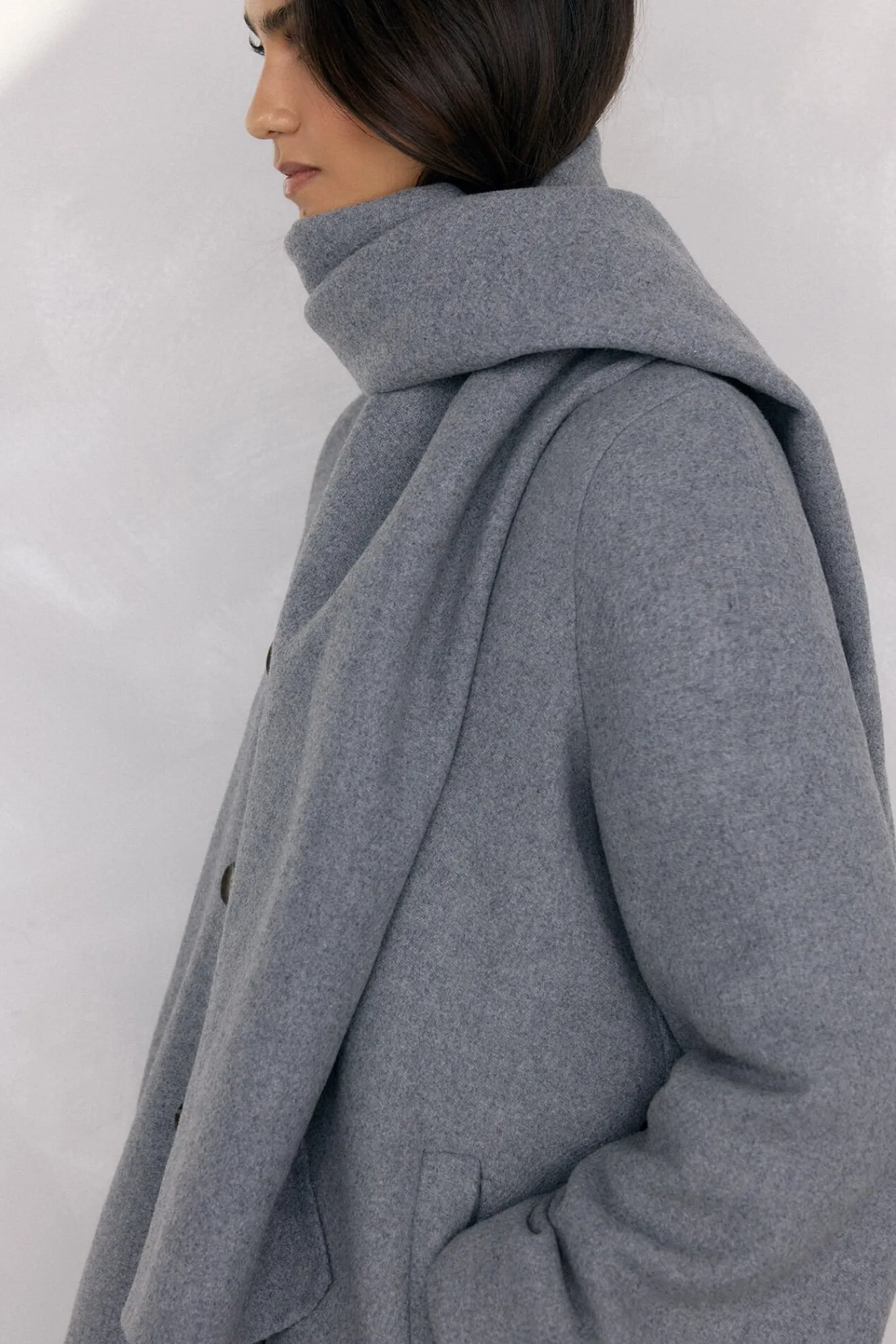 Mujer Pedro del Hierro Abrigos>Abrigo con bufanda