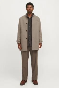 Hombre Jack & Jones Abrigos>Abrigo corto de lana con cuello alto