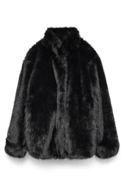 Mujer Vero Moda Curve Abrigos>Abrigo corto de pelo talla grande