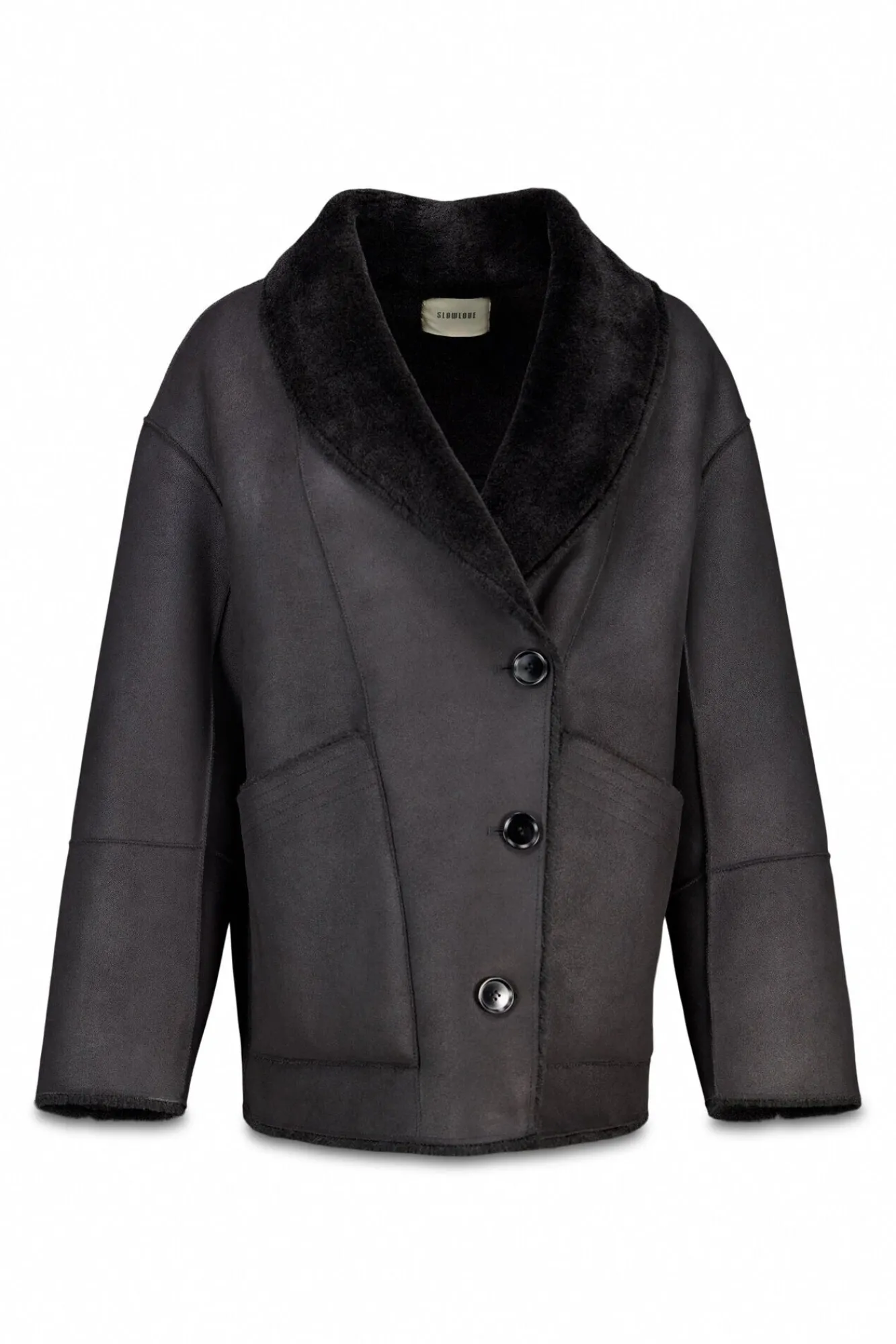 Mujer Slowlove Abrigos>Abrigo corto efecto doble faz