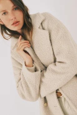 Mujer Cortefiel Abrigos>Abrigo corto tejido suave