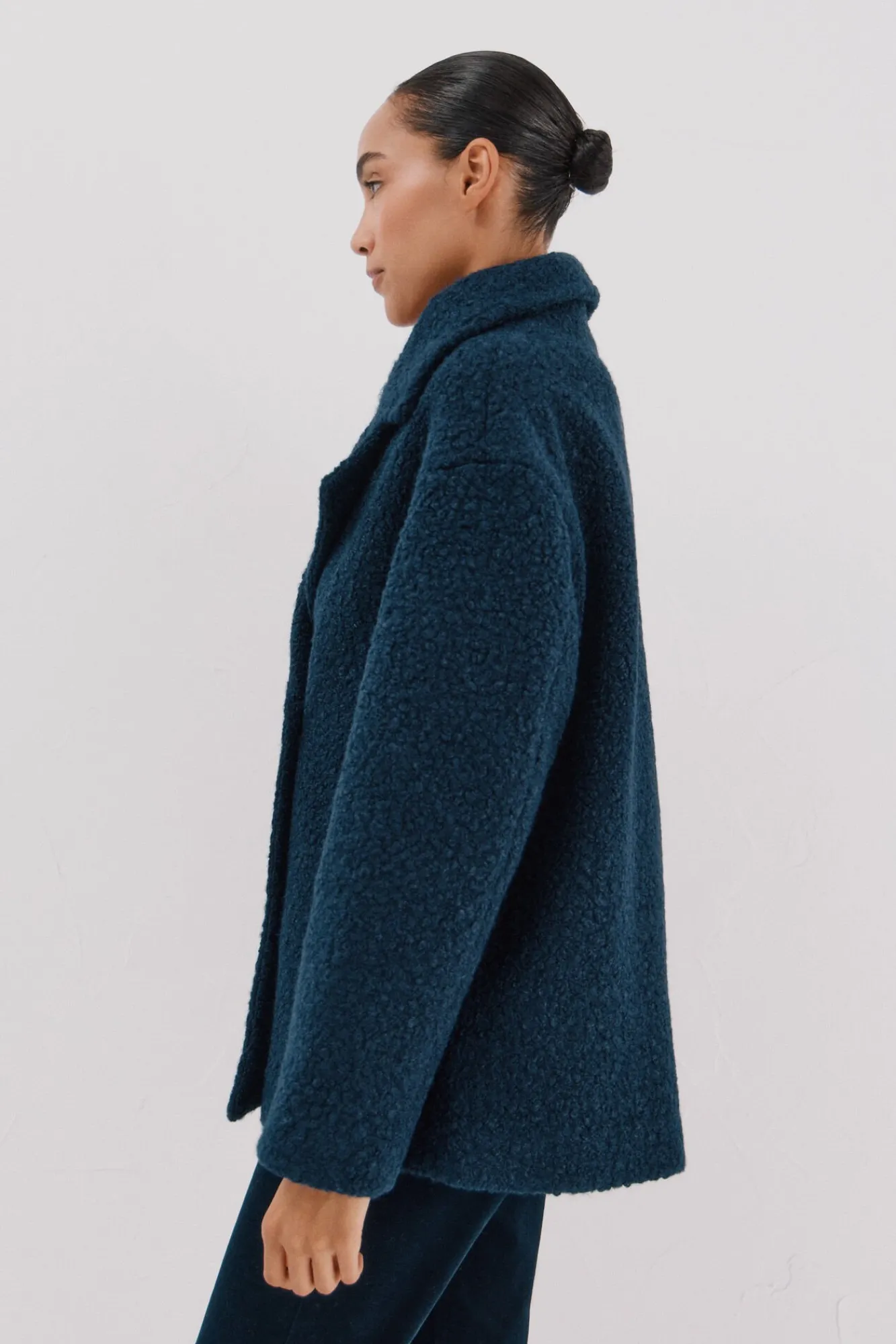 Mujer Cortefiel Abrigos>Abrigo corto tejido suave