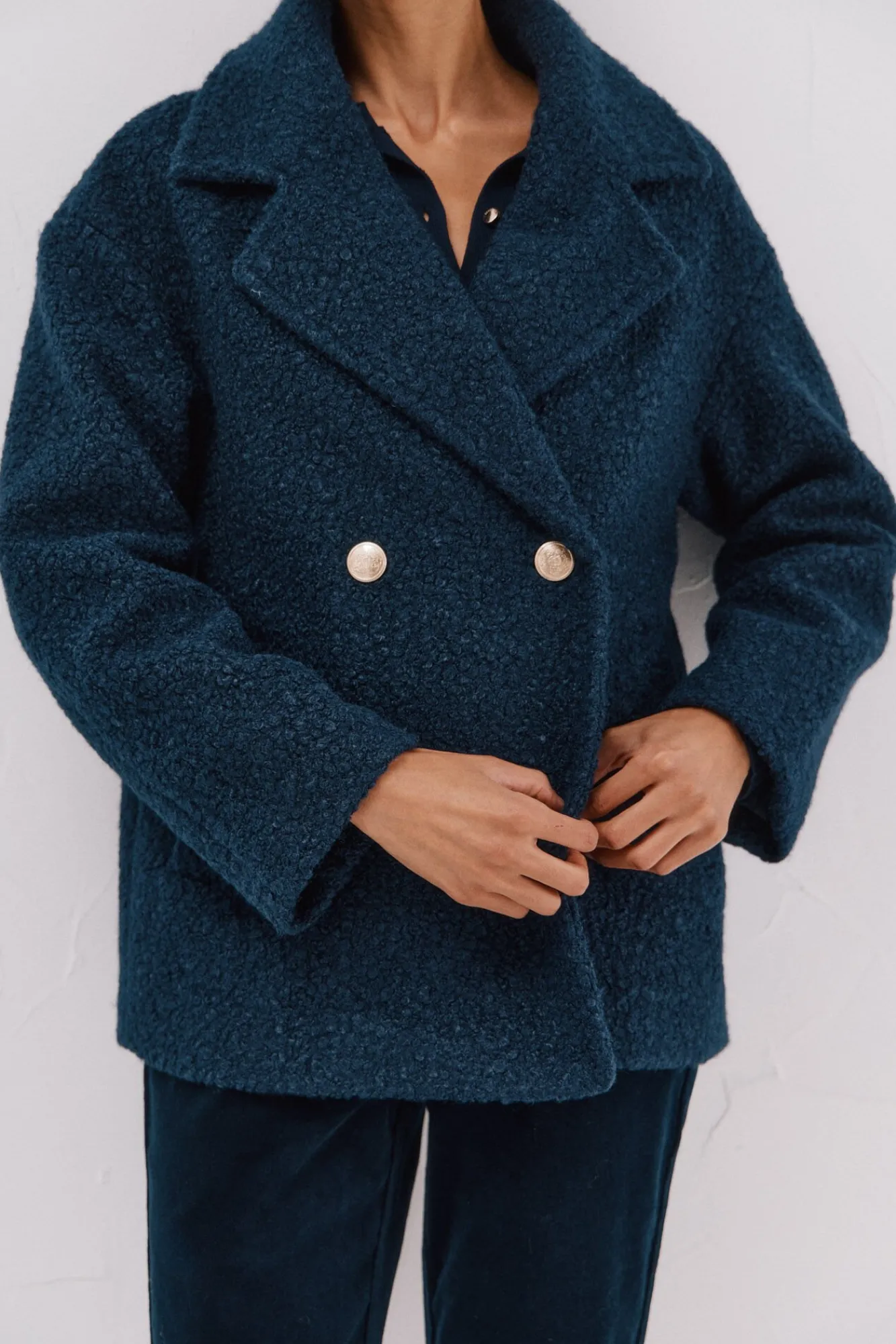 Mujer Cortefiel Abrigos>Abrigo corto tejido suave