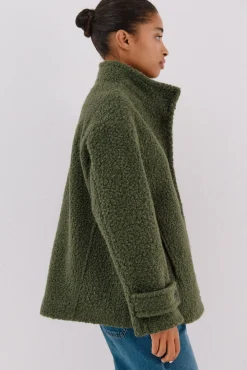 Mujer Cortefiel Abrigos>Abrigo corto tejido suave