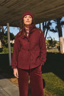 Mujer Cortefiel Abrigos>Abrigo corto tejido suave