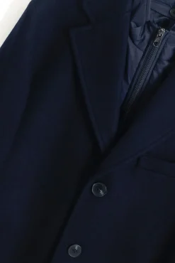 Hombre PuroEGO Abrigos>Abrigo cuello desmontable