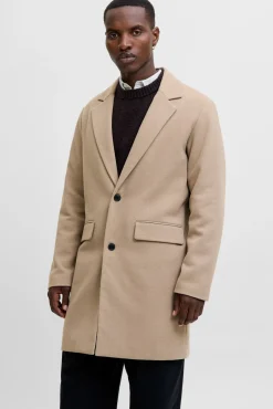 Hombre Jack & Jones Abrigos>Abrigo cuello italiano