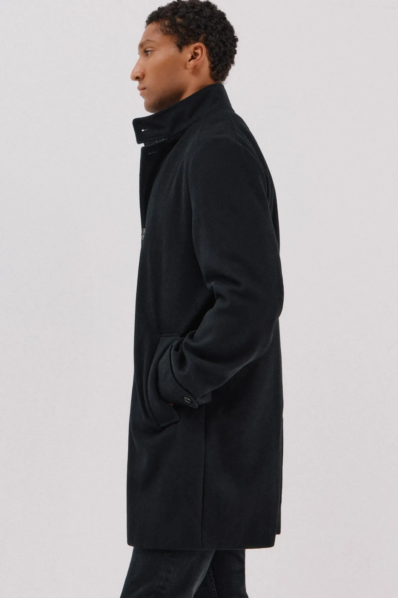 Hombre Cortefiel Abrigos>Abrigo cuello tira vistas desmontables