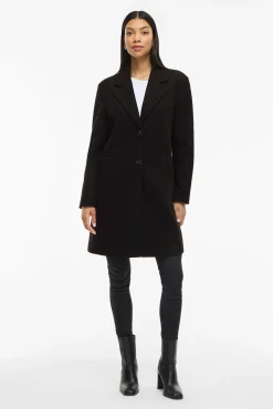 Mujer Vila Chaquetas|Abrigos>Abrigo de paño con solapas