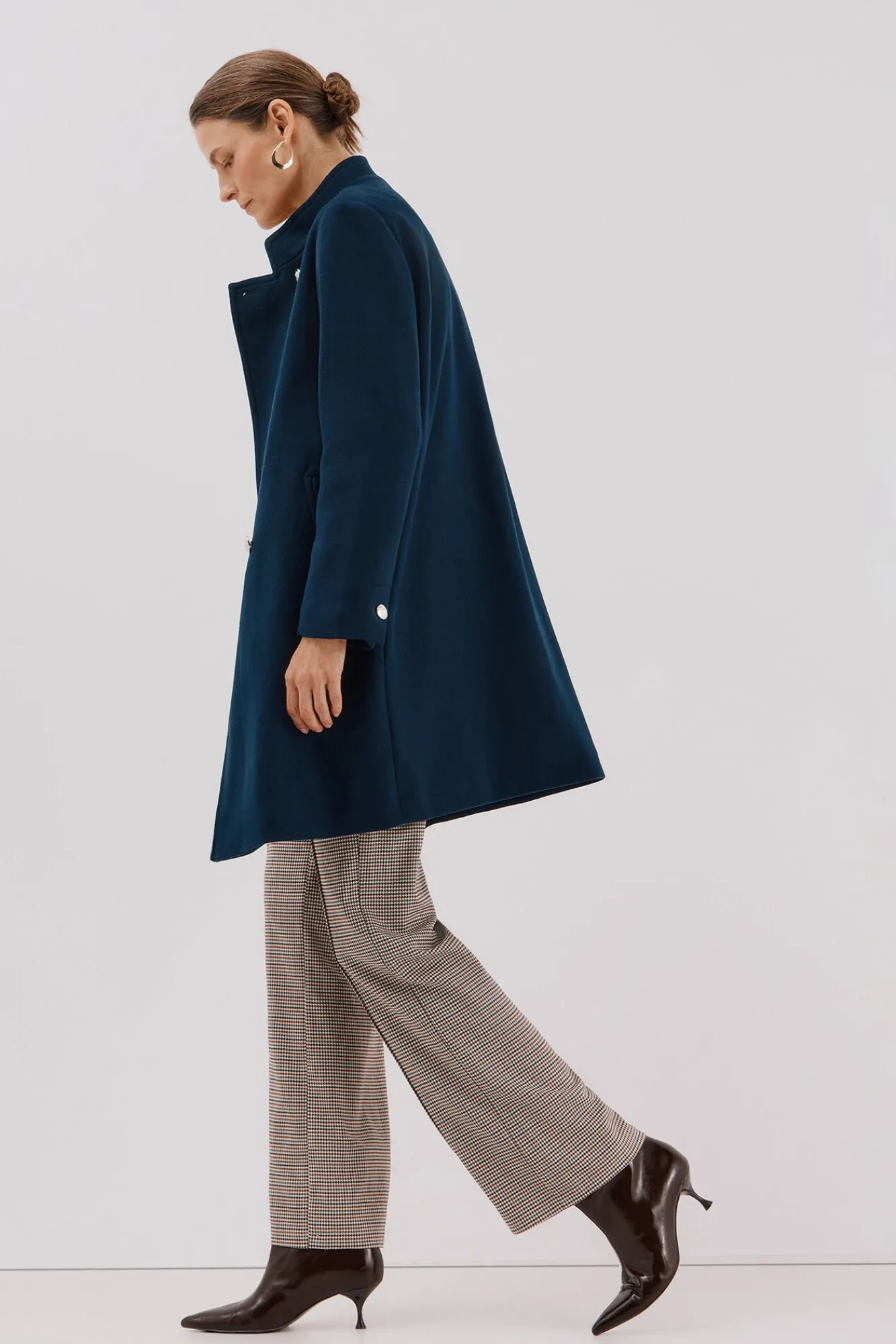 Mujer Cortefiel Abrigos>Abrigo doble cruce botón dorado