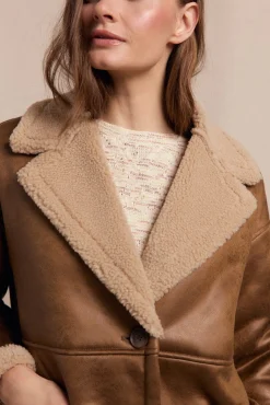 Mujer Slowlove Abrigos>Abrigo efecto doble faz largo