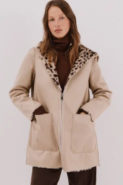 Mujer Cortefiel Abrigos>Abrigo efecto doble faz reversible