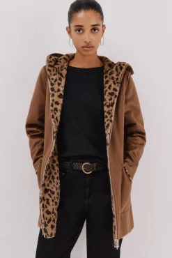 Mujer Cortefiel Abrigos>Abrigo efecto doble faz reversible