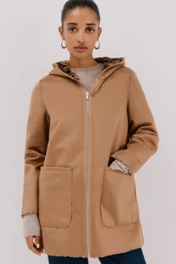 Mujer Cortefiel Abrigos>Abrigo efecto doble faz reversible