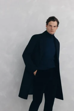 Hombre Pedro del Hierro Abrigos>Abrigo espiga vistas desmontables