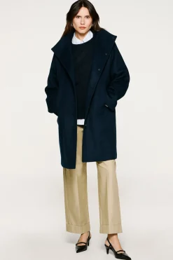 Mujer Selected Chaquetas|Abrigos>Abrigo lana cuello chimenea.