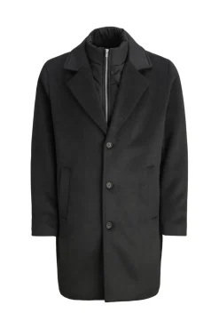 Hombre Jack & Jones Abrigos>Abrigo largo con cierre combinado