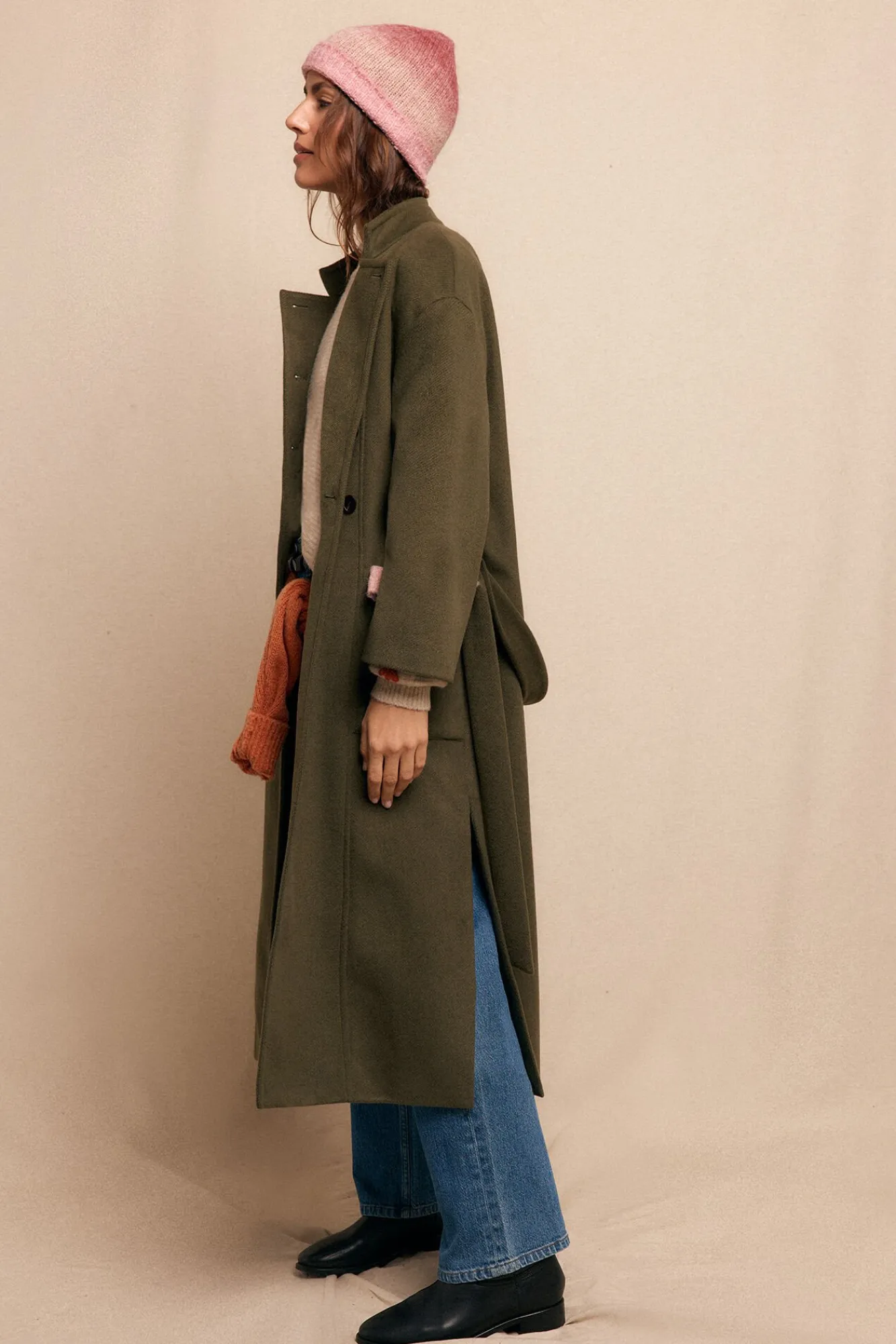 Mujer Slowlove Abrigos>Abrigo largo con doble botonadura