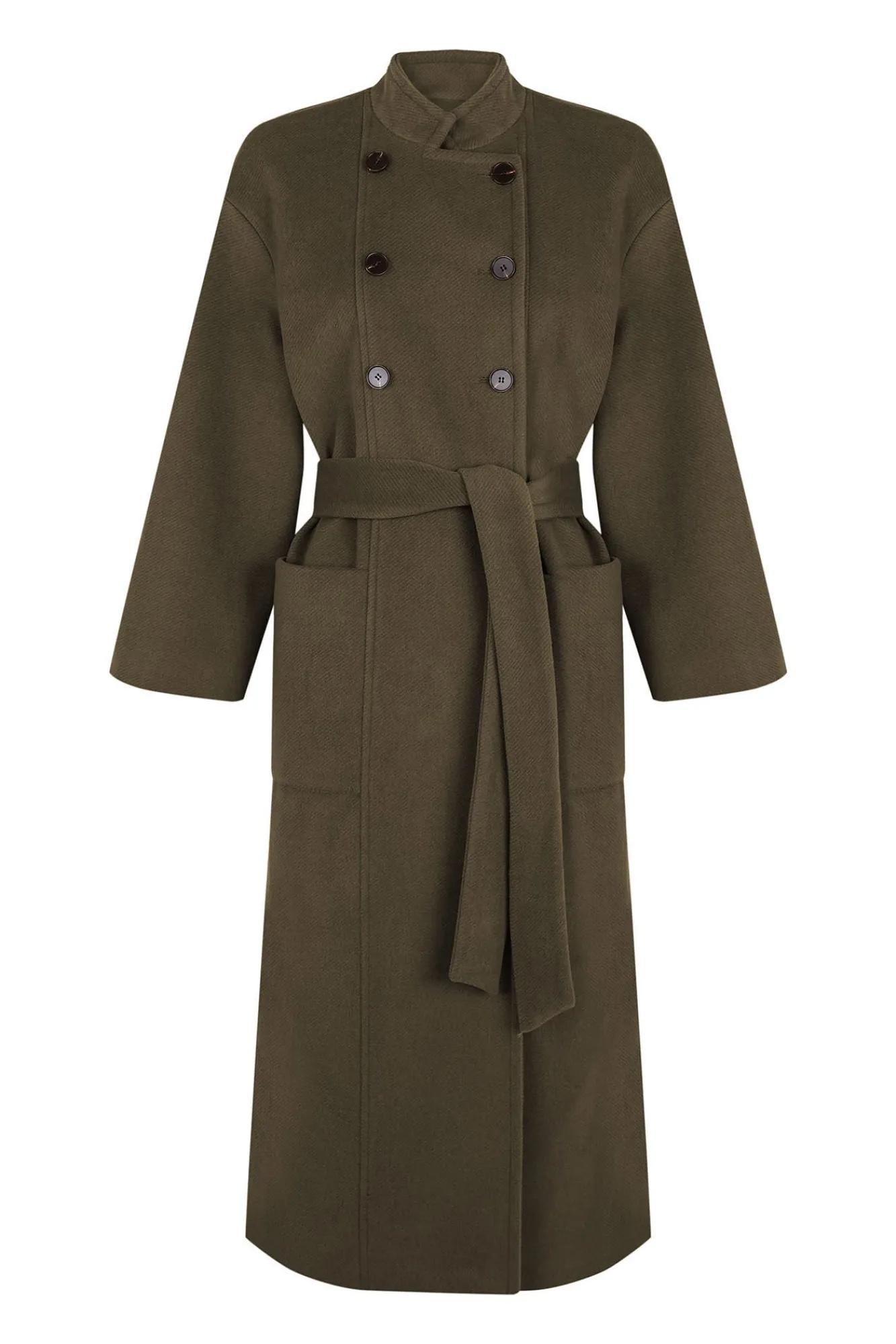 Mujer Slowlove Abrigos>Abrigo largo con doble botonadura
