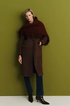 Mujer Cortefiel Abrigos>Abrigo largo cuello solapa