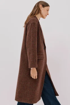 Mujer Cortefiel Abrigos>Abrigo largo cuello solapa