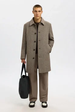 Hombre Selected Abrigos>Abrigo largo lana