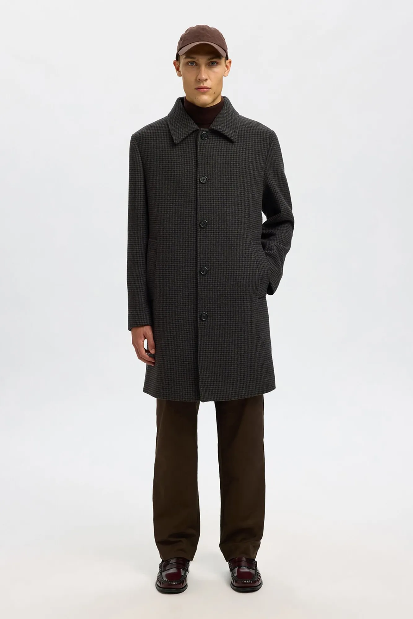 Hombre Selected Abrigos>Abrigo largo lana