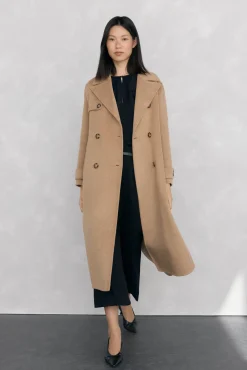 Mujer Pedro del Hierro Abrigos>Abrigo largo paño tipo trench