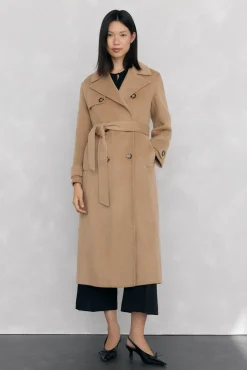 Mujer Pedro del Hierro Abrigos>Abrigo largo paño tipo trench