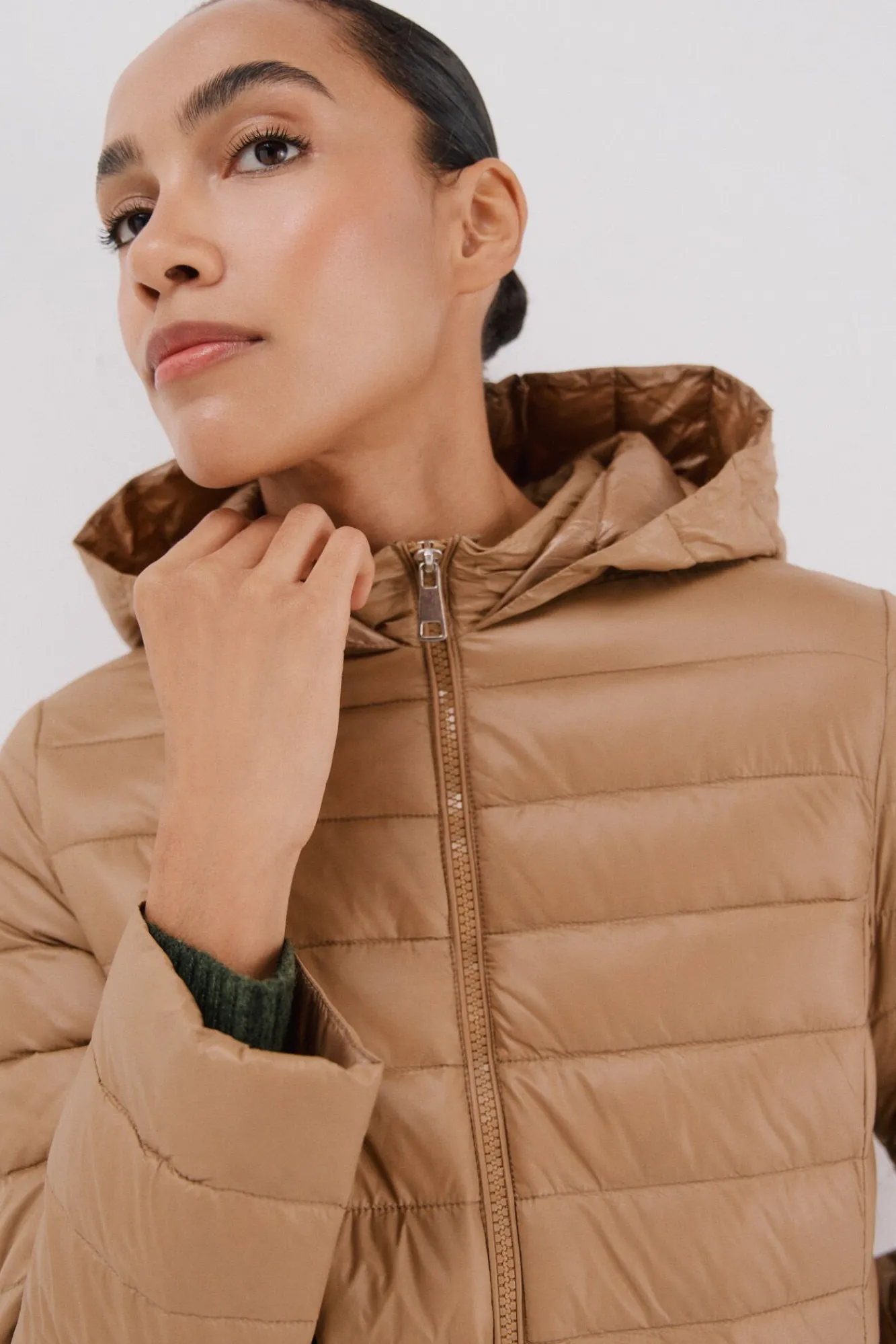 Mujer Cortefiel Plumíferos Y Acolchados|Abrigos>Abrigo largo plumas