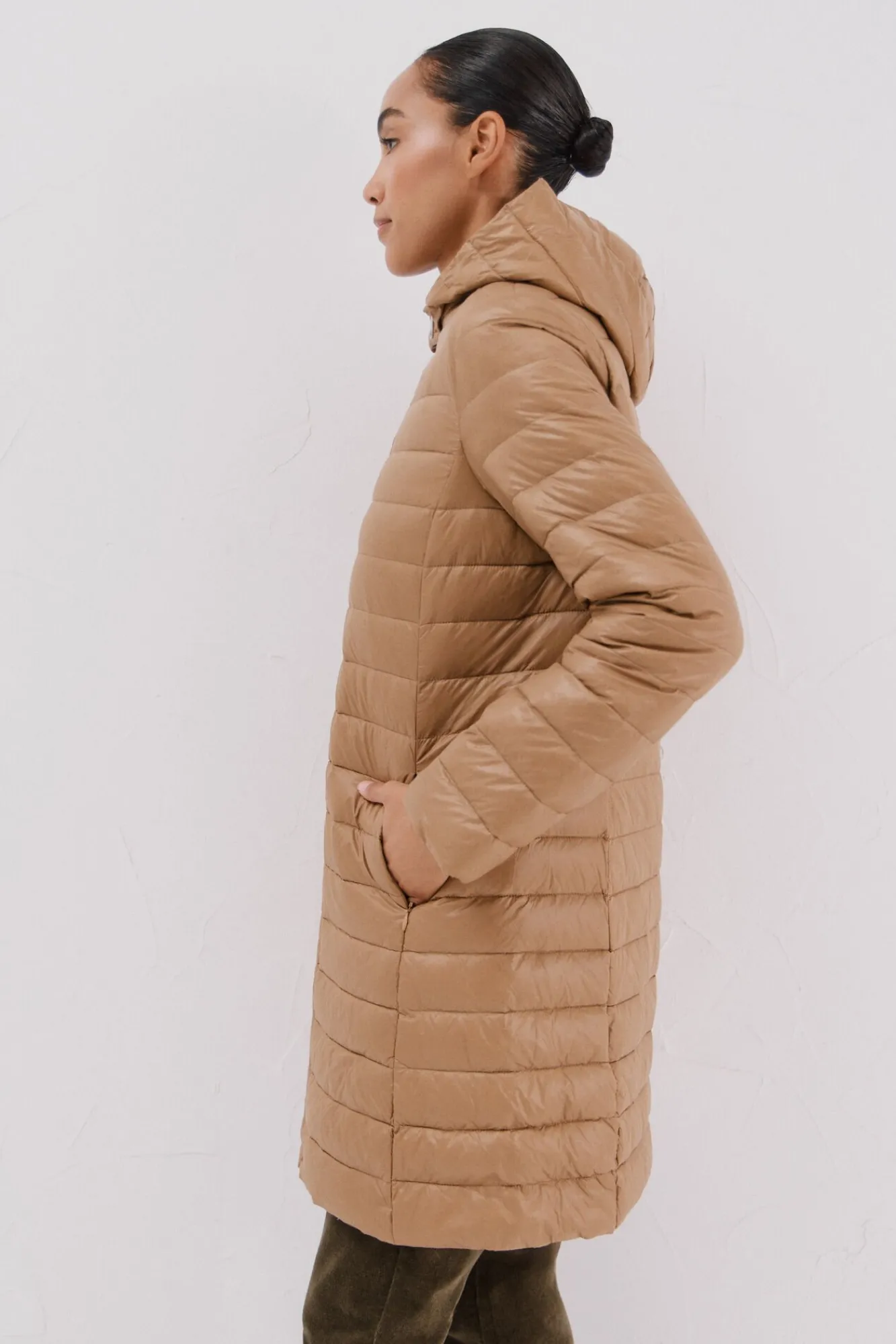 Mujer Cortefiel Plumíferos Y Acolchados|Abrigos>Abrigo largo plumas