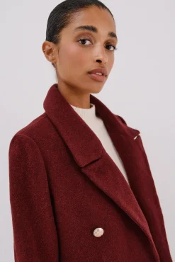 Mujer Cortefiel Abrigos>Abrigo largo tejido italiano