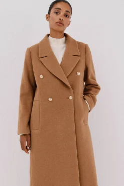 Mujer Cortefiel Abrigos>Abrigo largo tejido italiano