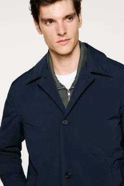 Hombre Selected Abrigos>Abrigo técnico resistente al agua con chaleco desmontable