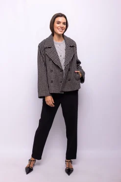Mujer Object Chaquetas|Abrigos>Abrigo tweed cuadros
