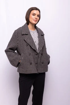 Mujer Object Chaquetas|Abrigos>Abrigo tweed cuadros