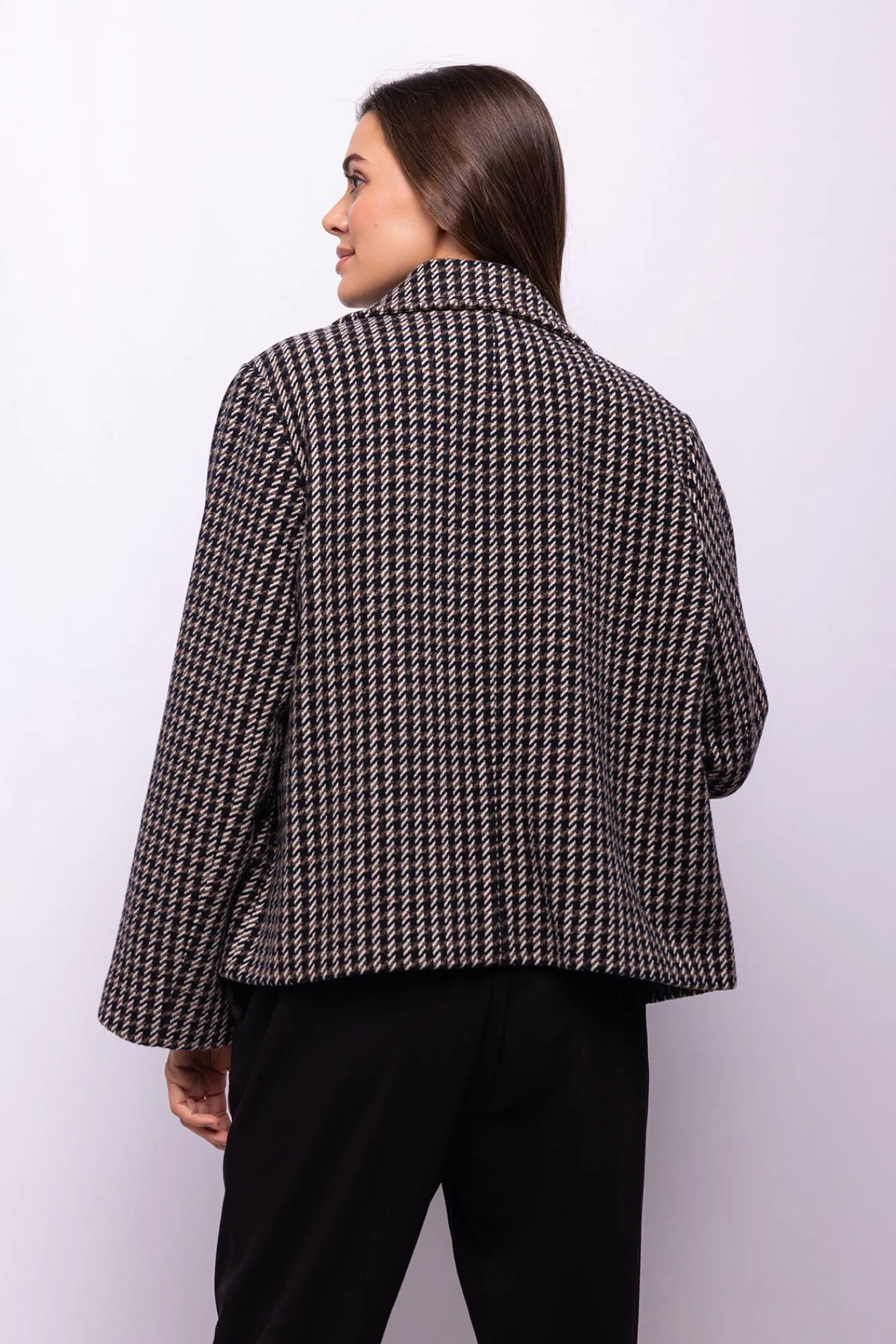 Mujer Object Chaquetas|Abrigos>Abrigo tweed cuadros