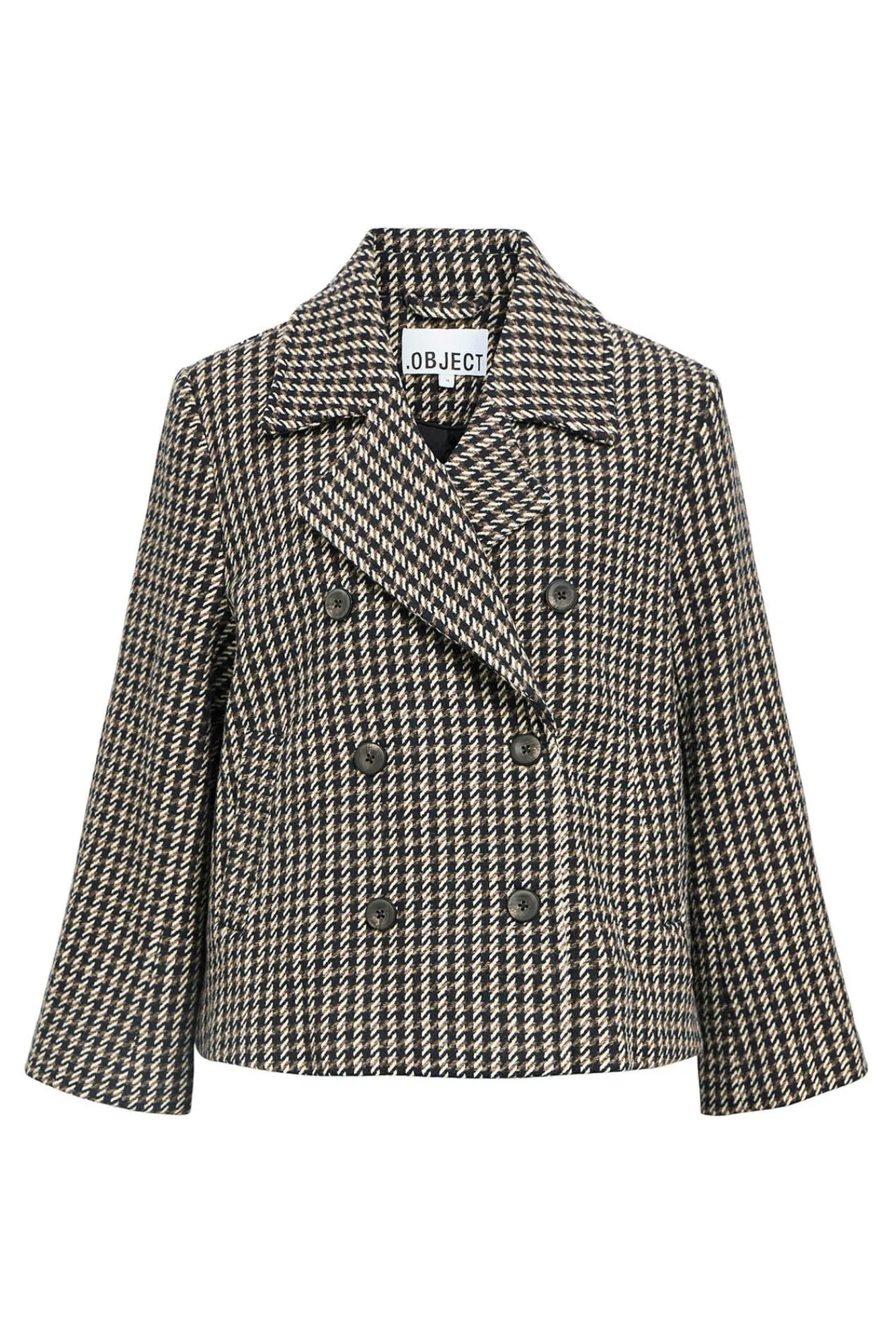 Mujer Object Chaquetas|Abrigos>Abrigo tweed cuadros