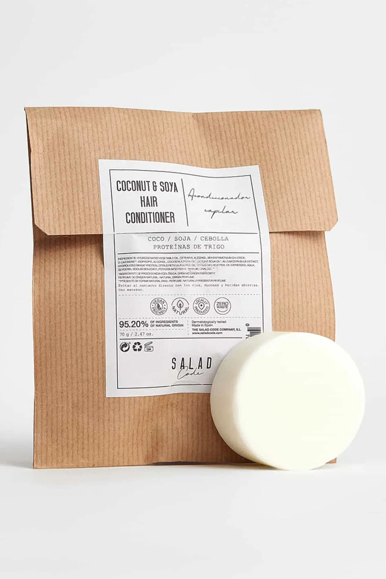 Salad Code Cosmética Capilar>Acondicionador de coco y soja para todo tipo de cabello