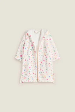 Textura Albornoces>Albornoz rizo corazones