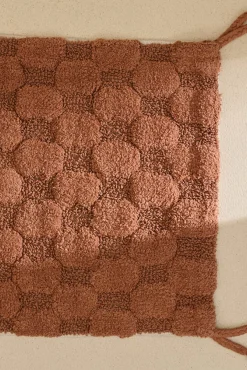 Calma House Alfombras Baño>Alfombra de baño a cuadros en tono tierra Oslo