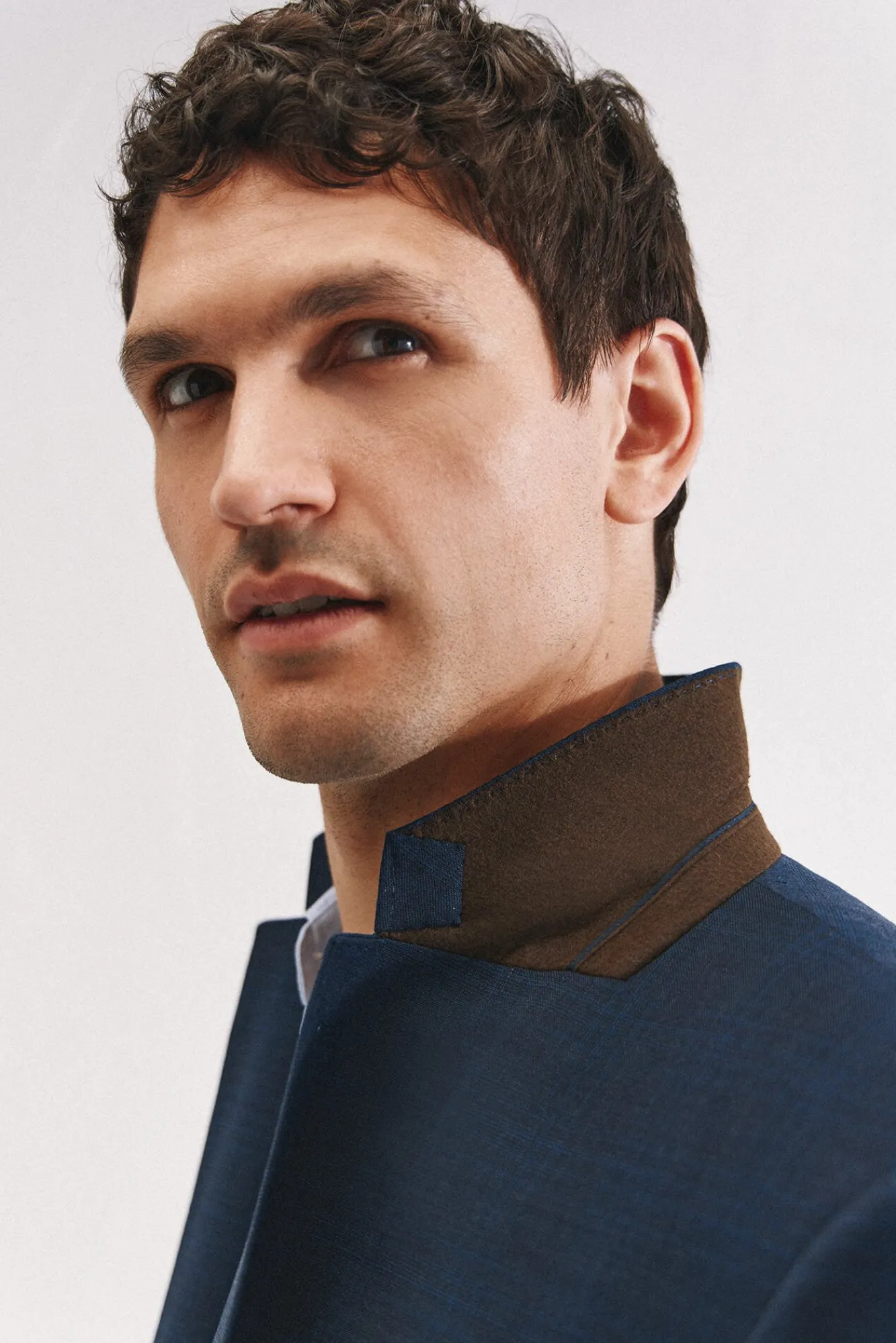 Hombre Cortefiel Trajes|Americanas>Americana cuadro azul slim fit