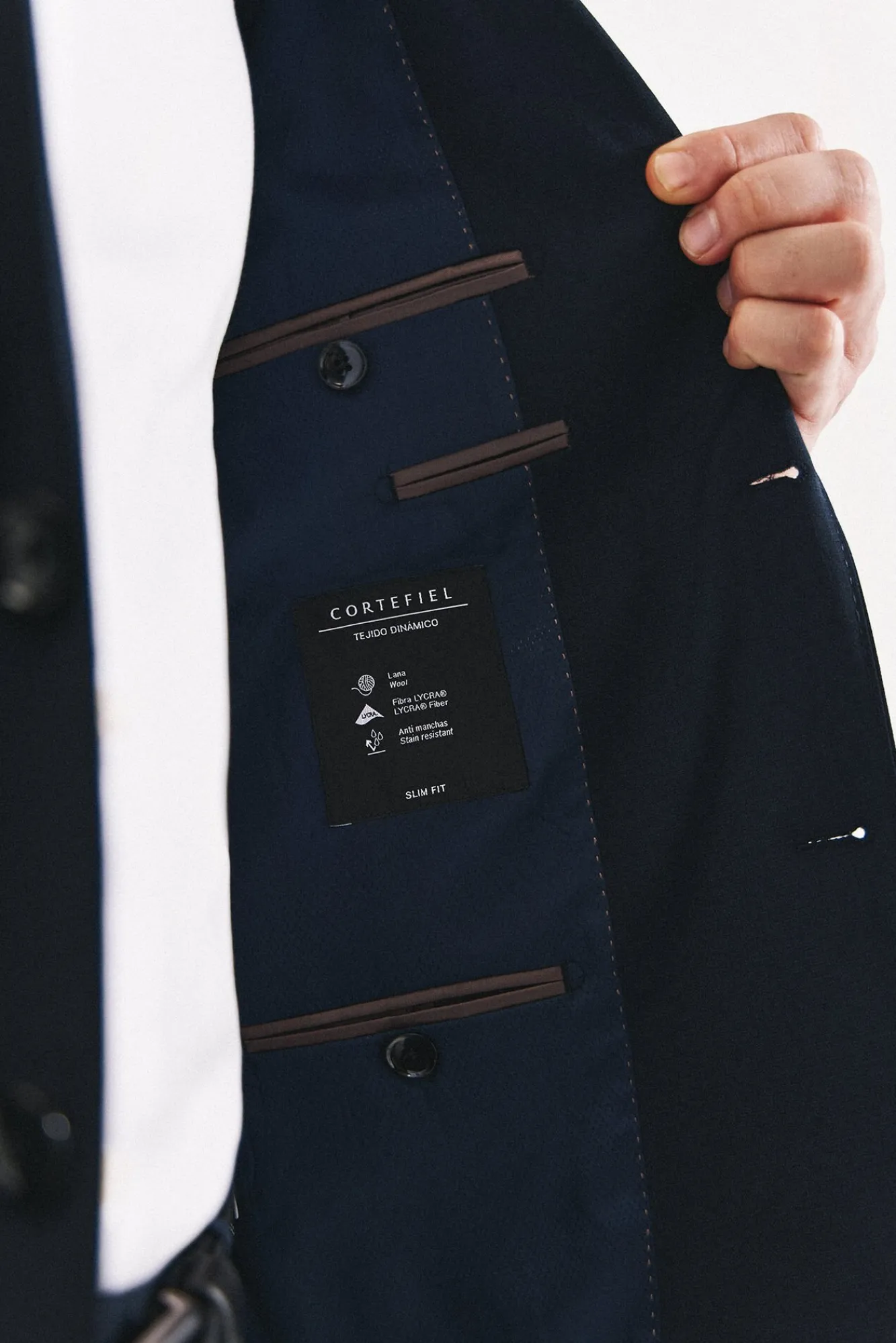 Hombre Cortefiel Trajes|Americanas>Americana marino slim fit