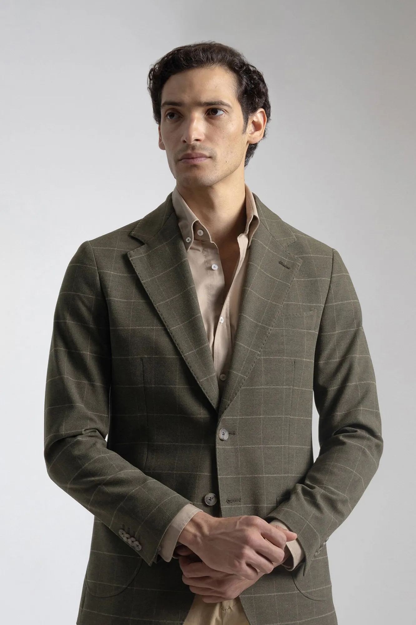 Hombre PuroEGO Americanas|Americanas>Americana slim cuadro ventana